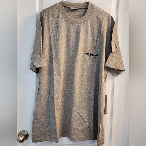 Essentials Fear or God Dark Oatmeal T-Shirt Size XL - Picture 3 of 10